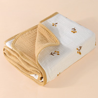 Couverture de sieste pour bébé nouveau-né en gros, couverture de sommeil en mousseline de coton biologique pour la crèche