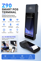 Terminal de point de vente portable Android Z90 avec scanner QR 1D/2D et imprimante thermique 58 mm pour paiement en supermarché et commerce de détail