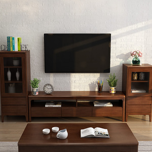 Shulin Nordic Solid Wood Tv Stand 1.8m Three Drawer Multi Functional Storage Cabinet Living Room Furniture - Product Image 4