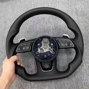 พวงมาลัยรถหนังสำหรับรถ <span class=keywords><strong>Audi</strong></span> A4 B8 A6รถ C6 A3 8V A3 B9 A4 B6 A5 S3 8V A6 C8 A5 B8 Rs3 8V A1 Q5 <span class=keywords><strong>Q</strong></span> - Product Image 1