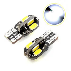 12VT10Led電球Canbus 8SMD6000Kホワイトカーインテリアマップドームパーキングライト自動信号灯ランプ