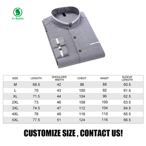 Chemises pour hommes de printemps et d'automne en gros et personnalisées - Product Image 6