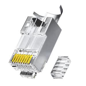 Haute qualité <span class=keywords><strong>RJ45</strong></span> CAT7 universel Crystal Head 8P8C queue d'aronde connecteur Ethernet prise catégorie <span class=keywords><strong>7</strong></span> SSTP/ftp prise universelle <span class=keywords><strong>RJ45</strong></span> - Product Image 4