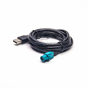 Adaptateur de câble HSD Z <span class=keywords><strong>Code</strong></span> Fakra mâle vers USB 2.0 Type A pour l'infodivertissement automobile - Product Image 2