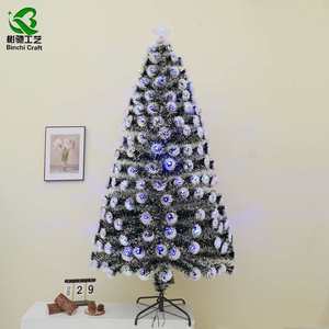 Árbol de Navidad Artificial LED Promocional al por Mayor, Material de PVC, Decoración Navideña, Opciones Personalizadas, Impermeable para Uso en Interiores - Product Image 1