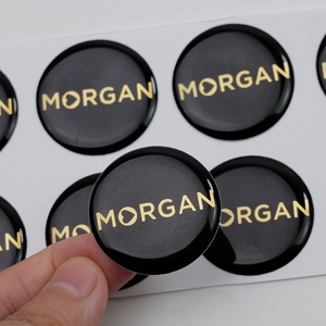 Pegatinas de Resina Epoxi Transparente 3D Personalizadas con Logotipo, Impresión de Logotipo Personalizado, Pegatinas de Gel de Resina en Forma de Domo Resistentes al Agua - Product Image 3