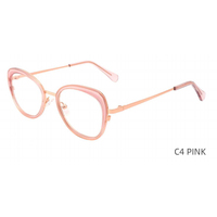 Style à la mode ovale acétate optique lunettes cristal coloré Design Temple Logo personnalisé