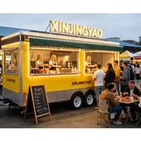 Camion-remorque mobile sur mesure pour la vente en gros, fabriqué en Chine, pour la distribution de glaces et de burgers en Europe, kiosque alimentaire mobile à énergie solaire avec cuisine intégrée