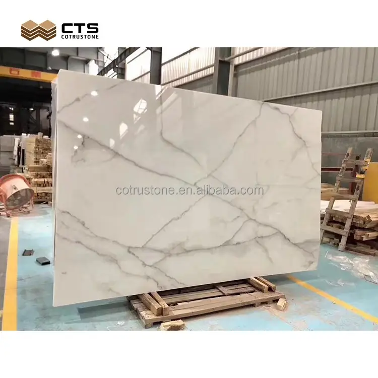 Simple Styles Lincoln White Stone Slabs Tiles Bathroom Living Room Flooring Design Surface Polished Marble