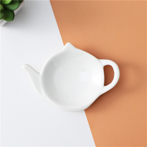 Accueil hôtel restaurant vaisselle sac à thé <span class=keywords><strong>bonbons</strong></span> sous-verres soucoupe assiettes à thé en céramique porte-thé pour thé - Product Image 5