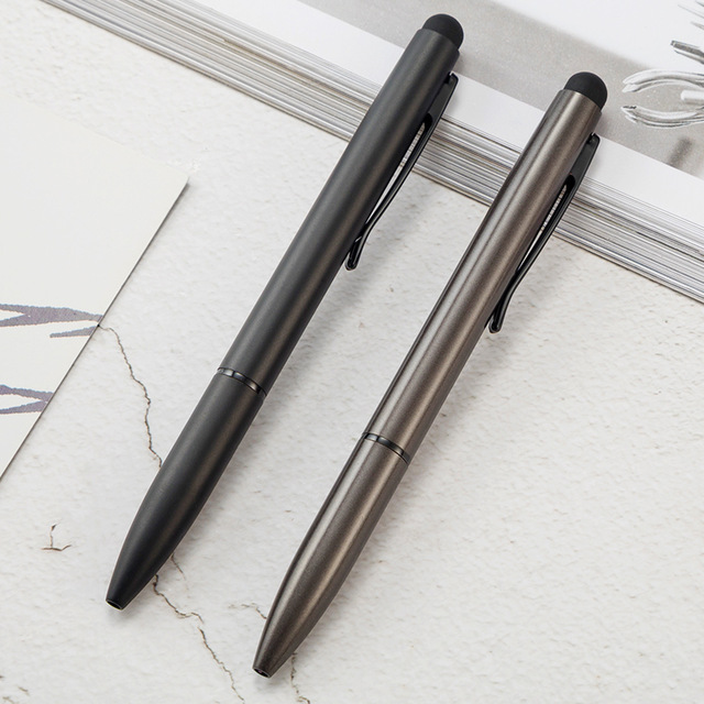 High-Grade Fine 2 in 1 Metal Stylus Ballpoint Pen for Touch Screen