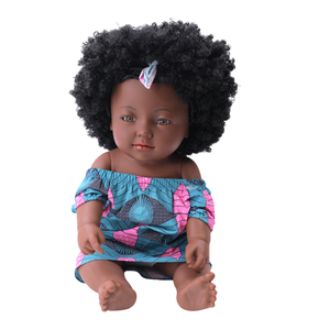 Jouets et grandes poupées en silicone à la mode noire avec vêtements en tissu pour enfants modèle accessoires de jouets pour jouer - Product Image 5