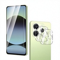 Natbok 2+2 Pièces Verre Trempé Dureté 9H Redmi Note 14 4G Anti-Traces de Doigts Protections de Caméra Arrière [Sans Bulles]