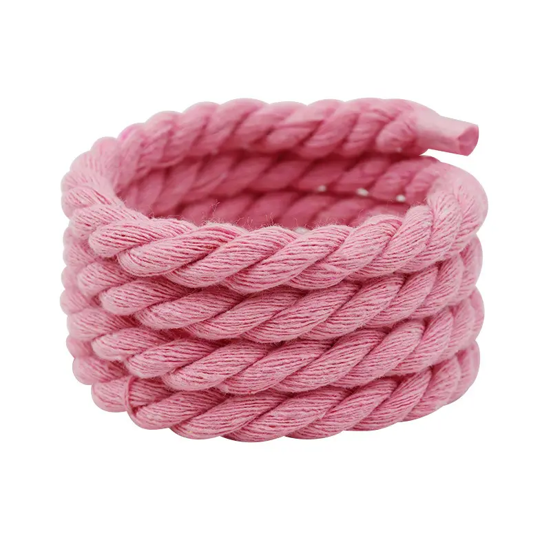 2024New haute qualité Wholesale10mm coton chanvre lacets corde ronde lacet baskets coton corde lacet