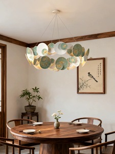 Lustre de style chinois, design d'intérieur oriental, lampe principale pour salon, salle à manger, chambre à coucher, salon de thé, éclairage de boîte - Product Image 1