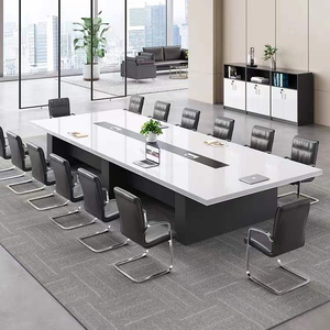 Phòng Hội Nghị Sang Trọng Văn Phòng Lớn Hình Bầu Dục Bàn Họp Thiết Kế Bàn Tiệc - Product Image 4