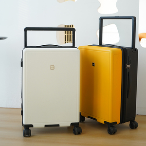 Valise en matériau PC grande capacité, couleur bonbon, 4 roues, légère, durable, antivol, idéale pour les longs voyages, best-seller - Product Image 1