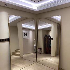 Chất lượng cao 3mm 4mm 5mm Bạc gương kính cho phòng tắm bên ngoài phòng khách trang tre-nhà Máy Giá - Product Image 4