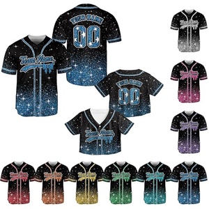 Vente en gros des dernières tenues de baseball pour filles, maillots de cheerleaders, maillots de baseball All Star avec strass - Product Image 3