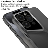 Coque de téléphone portable ultra-mince sensible à la peau pour iPhone 15 16 modèles gaine anti-chute lame guerrier gommage 14