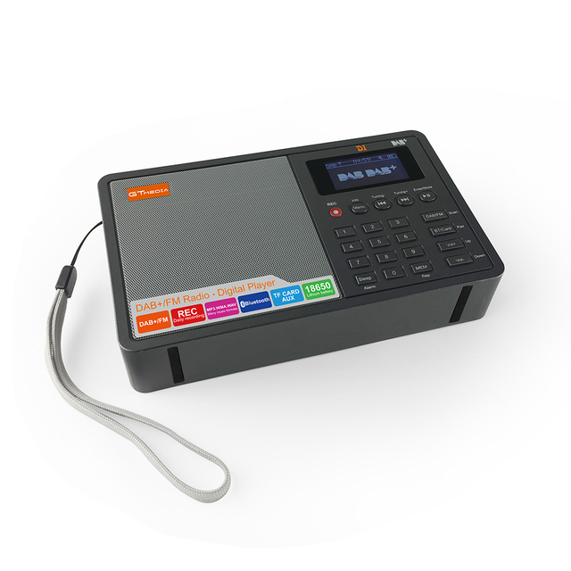Portable USB FM DAB+ Digital Radio Speaker with 1.8 Inch LCD Display MP3 Music Player That Supports Clock Alarm Sleep Timer