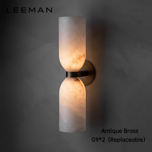 Modern Luxury Design High-end Alabaster <strong>Wall</strong> <strong>Sconce</strong> up Down Interior Marble <strong>Wall</strong> <strong>Light</strong> for Bedroom Living Room Bathroom Hotel - Product Image 1
