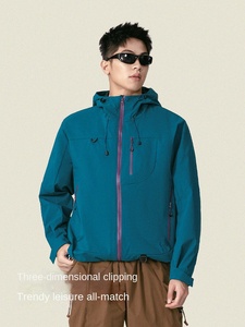 Ropa vacía de <span class=keywords><strong>montaña</strong></span> <span class=keywords><strong>para</strong></span> lluvia, conjunto de tres piezas Wagoff tres en uno <span class=keywords><strong>para</strong></span> <span class=keywords><strong>mujer</strong></span>, chaqueta con capucha impermeable a prueba de viento <span class=keywords><strong>para</strong></span> hombre - Product Image 4