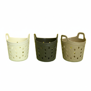 CASAMAX WL AM-0391-2 Cesto portaoggetti in plastica con manici, resistente, CN - Product Image 2