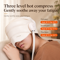 Nouveaux produits personnalisés 2-en-1 Air tête et masseur pour les yeux Compression de chaleur pour la santé des yeux Masseur de sommeil intelligent masajeador de cabeza