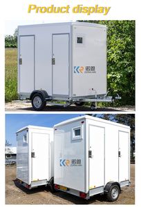 Toilettes mobiles de luxe de haute qualité, pratiques et portables, noires et blanches, pour le camping - Product Image 6
