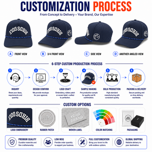 Gorra de Golf Personalizada de 5 Paneles, Perforada con Láser, Bordado 3D, Impermeable, de Secado Rápido, Transpirable, OEM, Venta al Por Mayor, Deportes al Aire Libre - Product Image 2