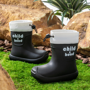 Bottes <span class=keywords><strong>de</strong></span> <span class=keywords><strong>pluie</strong></span> EVA unisexes avec cordon <span class=keywords><strong>de</strong></span> serrage, imperméables, résistantes à l'usure, antidérapantes, super durables, vente en gros, bottes <span class=keywords><strong>de</strong></span> <span class=keywords><strong>pluie</strong></span> pour enfants - Product Image 3