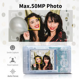 Cámara Compacta Retro de Apuntar y Disparar con Carcasa Transparente OEM, 50MP, Video 4K, Antivibración, Pantalla de 2.4 Pulgadas - Product Image 4