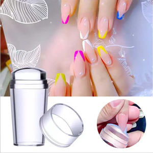 MCBL-<span class=keywords><strong>Tampon</strong></span> en silicone transparent pour ongles, doux et léger, estampage, 2 pièces - Product Image 3