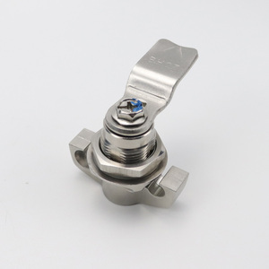 EMKA 1000-U429-01 Dual Padlockable Wing <strong>Knob</strong> Quarter Turn Cam Lock Power Distribution Cabinet <strong>Door</strong> 1/4 Turn Lock Latch - Product Image 3