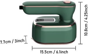 Plancha de Vapor Giratoria Portátil, Generador de Vapor Doble Húmedo y Seco, Vaporizador de Ropa Portátil para el Hogar y Viajes - Product Image 6