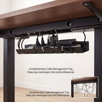 Escritorio Eléctrico de Madera Sólida con Altura Ajustable para Oficina en Casa, Configuración de Juego Ergonómica, Mesa de Computadora para Trabajar Sentado o De Pie