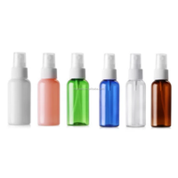 Flacon pulvérisateur carré stérile en PET transparent de 60 ml et 50 ml, imprimé, vide, pour cosmétiques, avec pompe, pour désinfectant pour les mains, 2 oz