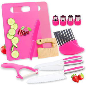 Juego <span class=keywords><strong>de</strong></span> Cuchillos <span class=keywords><strong>de</strong></span> Acero Inoxidable para Niños, Herramienta para Cortar Verduras, <span class=keywords><strong>Juguete</strong></span> Educativo para Hornear, Operación Manual para Jardín <span class=keywords><strong>de</strong></span> Infancia - Product Image 1