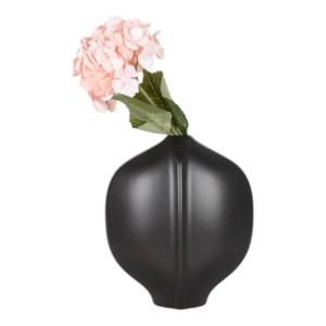 Vaso in ceramica scolpito con dettagli a righe e profilo arrotondato per l'arredamento del soggiorno e come complemento d'arredo per la casa - Product Image 3