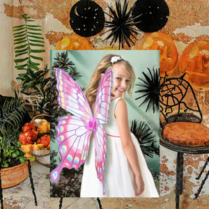 Decorazioni per festa di Pasqua per <span class=keywords><strong>bambini</strong></span> di nuova concezione Costume dipinto di festa Cosplay a tema con ali di farfalla colorate - Product Image 2