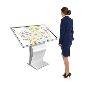情報キオスクチェックタッチスクリーン空港モールカメラ付き垂直ウェイフィッシングセルフサービスインタラクティブキオスク - Product Image 1
