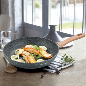 Padella in Alluminio con Fondo a <span class=keywords><strong>Induzione</strong></span> e Rivestimento in Marmo al Miglior Prezzo - Product Image 2