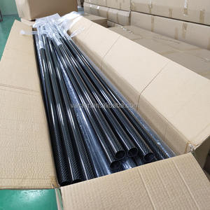 Tubo de fibra de carbono de 2m de largo OD19mm 20mm 22mm 24mm 23mm 28mm 25mm 30mm 32mm 34mm - Product Image 1