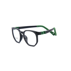 Mềm hình bầu dục vuông TR90 Silicone Eyewear kính <span class=keywords><strong>tr</strong></span>ẻ em linh hoạt bản lề đền <span class=keywords><strong>tr</strong></span>ẻ em khung quang học cho cô gái chàng trai với dây đeo - Product Image 2