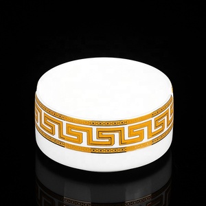 Bone China Tableware Set Modern European-style Glazed Ceramic Bowls and Plates High-end Hotel 11 <b>Gift</b> <b>Box</b> Processing Spot - Product Image 6