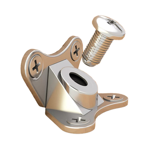 Alloy Iron Steel 90 Degree <b>Corner</b> L Shape <b>Bracket</b> Combining <b>Plastic</b> Cabinet Wood Furniture Joint Removable Butterfly Connector - Product Image 4