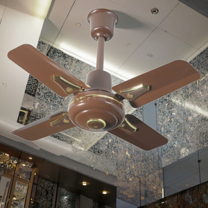 Ventilador de Techo Plegable de 24 Pulgadas, Color Marrón, con Cuatro Aspas, Enfriamiento por Aire, Cinco Aspas, Control Mecánico, para Exteriores y Hogar, Diseño Metálico de 24 Pulgadas, Modelo C - Product Image 3