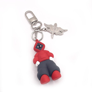 High Quality Custom Animal 3D Silicone Rubber Keychain Soft PVC Cartoon Design Free Design Available
