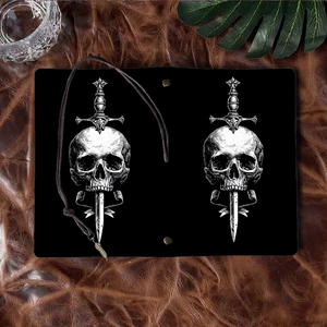 Cuaderno hecho a mano A6, regalo cálido de Halloween para vecinos, adecuado para la planificación de fiestas y notas divertidas con espada de calavera y decoración - Product Image 6